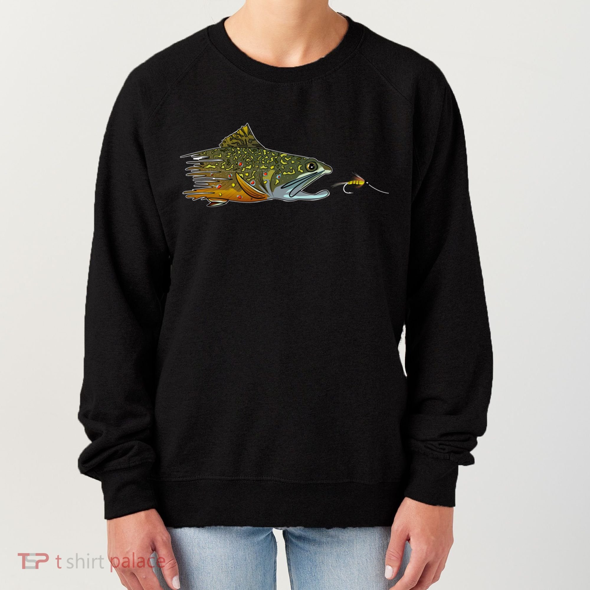Fly Fishing Brook Trout Dry Fly Tying Fisher Gift Women's Sweatshirt