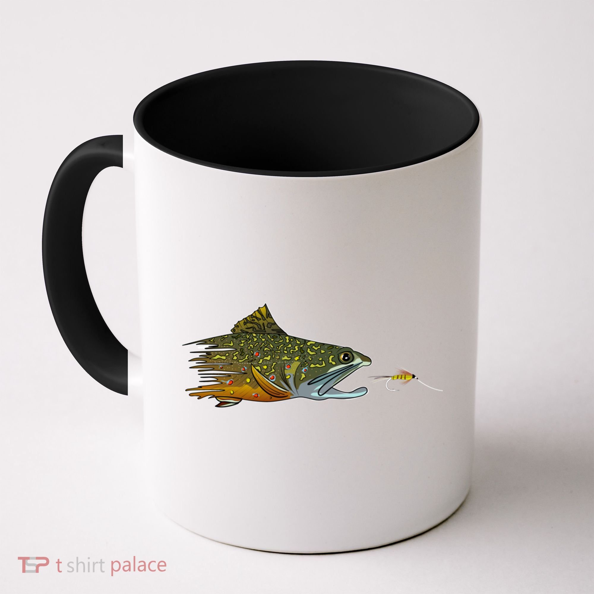 Fly Fishing Brook Trout Dry Fly Tying Fisher Gift Coffee Mug