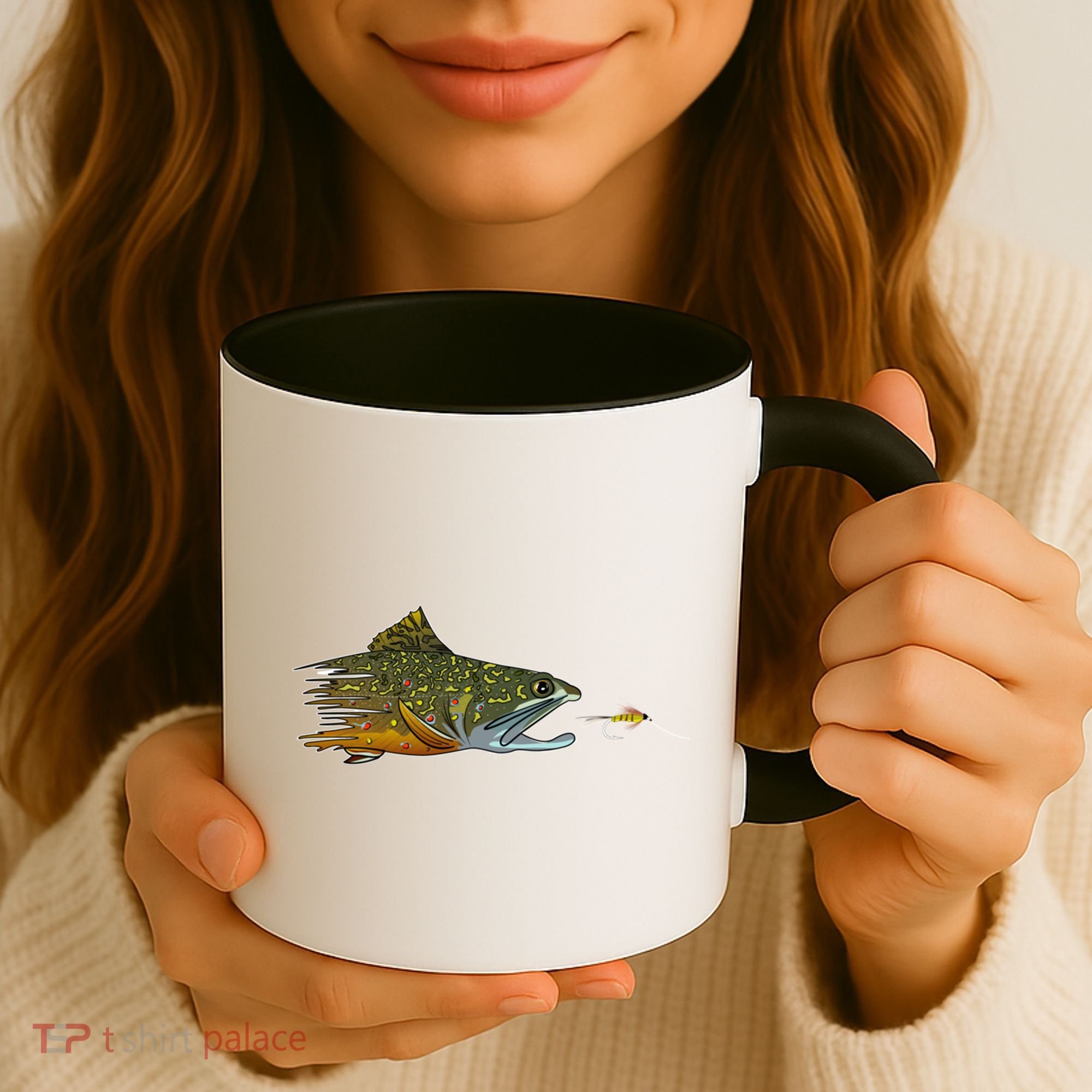 Fly Fishing Brook Trout Dry Fly Tying Fisher Gift Coffee Mug