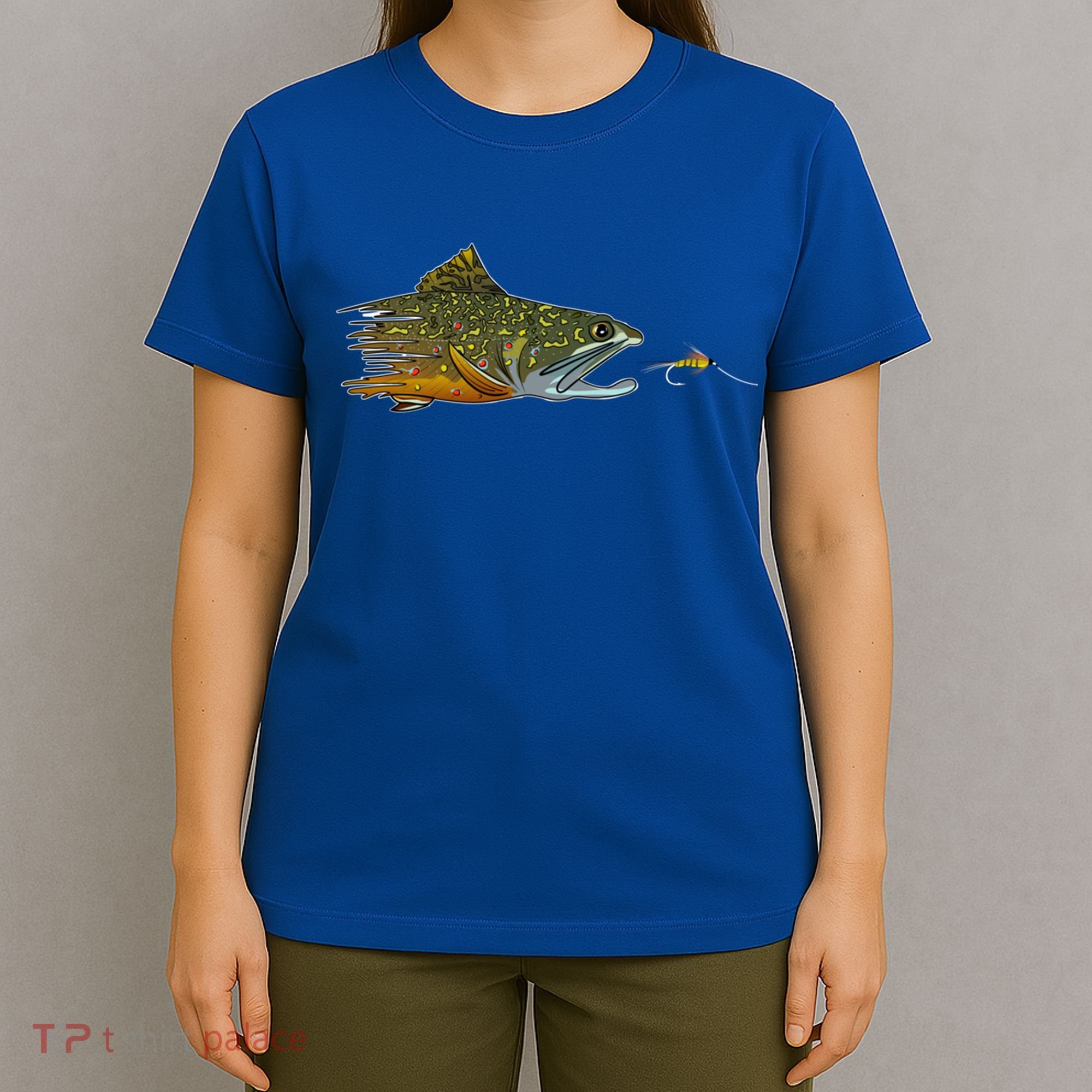 Fly Fishing Brook Trout Dry Fly Tying Fisher Gift T-Shirt