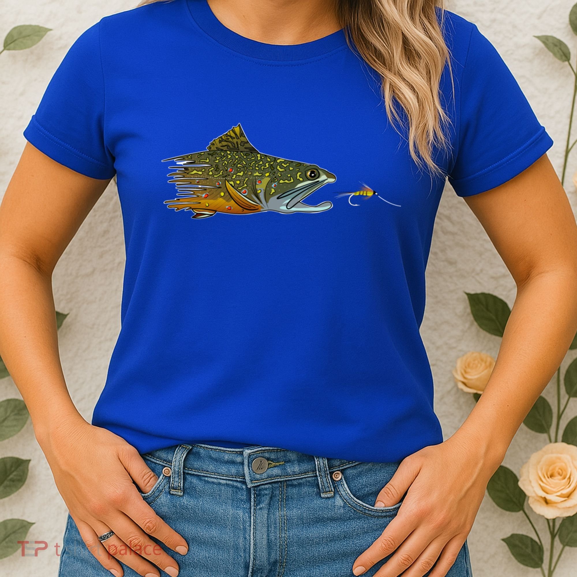 Fly Fishing Brook Trout Dry Fly Tying Fisher Gift Women's T-Shirt