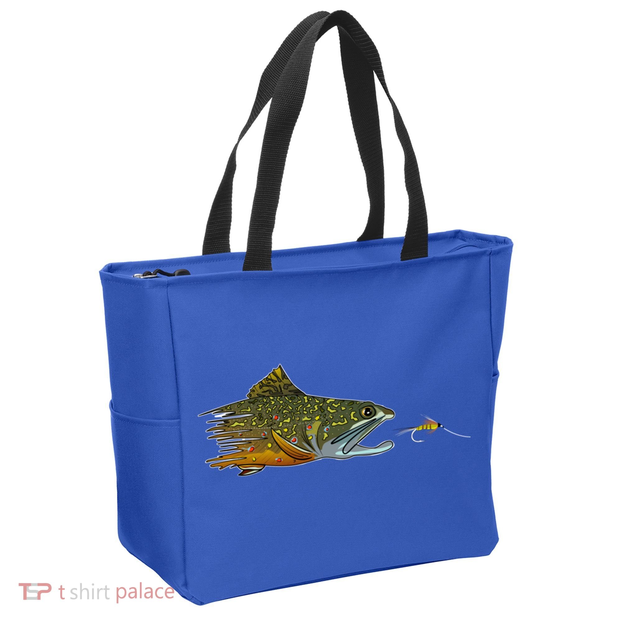Fly Fishing Brook Trout Dry Fly Tying Fisher Gift Tote Bag