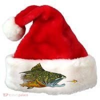 Fly Fishing Brook Trout Dry Fly Tying Fisher Gift Santa Hat thumb 0