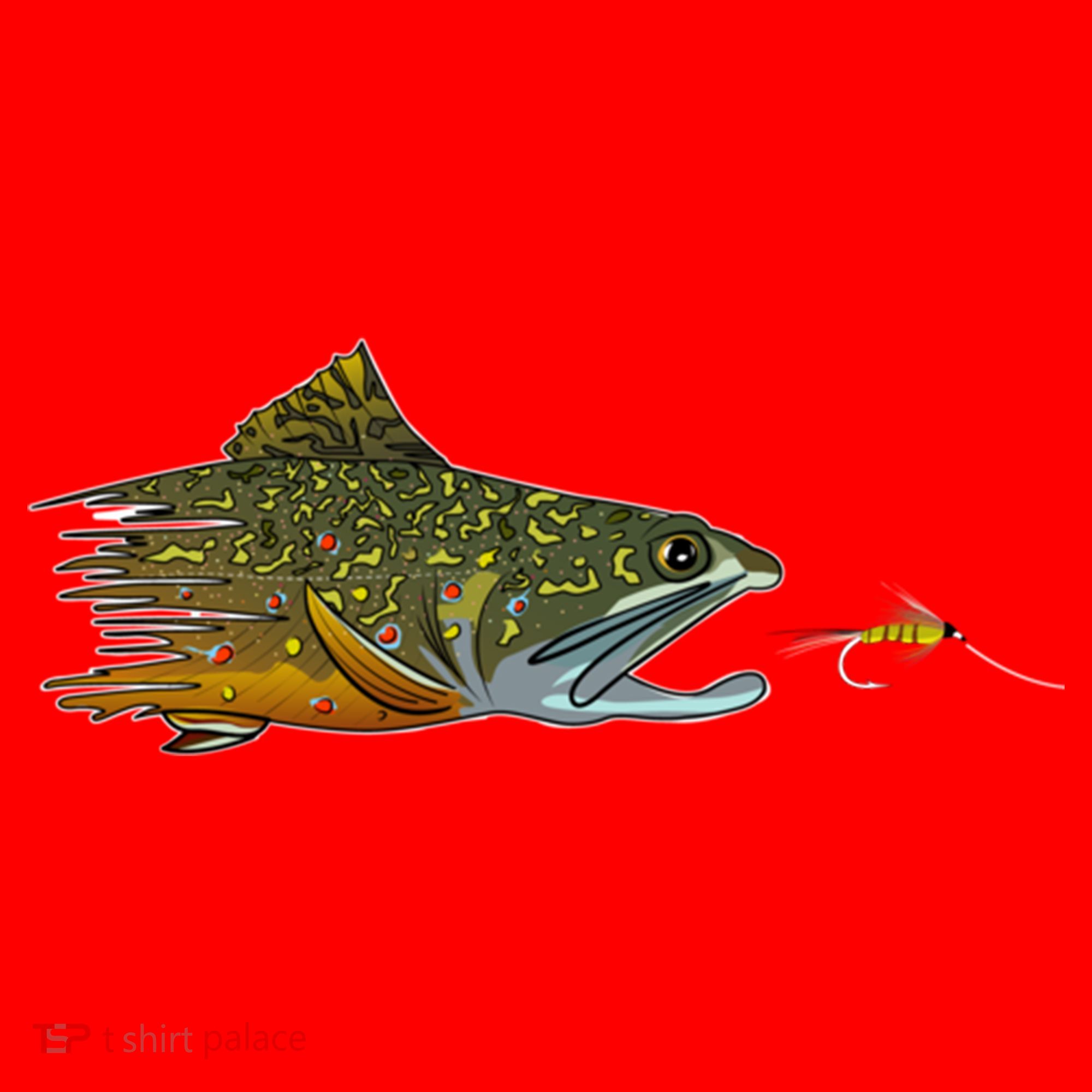 Fly Fishing Brook Trout Dry Fly Tying Fisher Gift Santa Hat