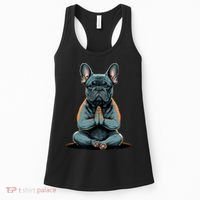 Funny French Bulldog Frenchie Yoga Women's Tank Top thumb 0
