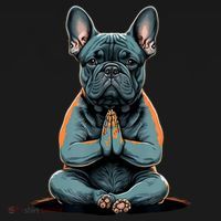 Funny French Bulldog Frenchie Yoga Women's Tank Top thumb 5