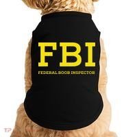 Fbi Federal Boob Inspector Funny Saying Doggie Tank thumb 0