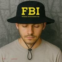 Fbi Federal Boob Inspector Funny Saying Bucket Hat thumb 2