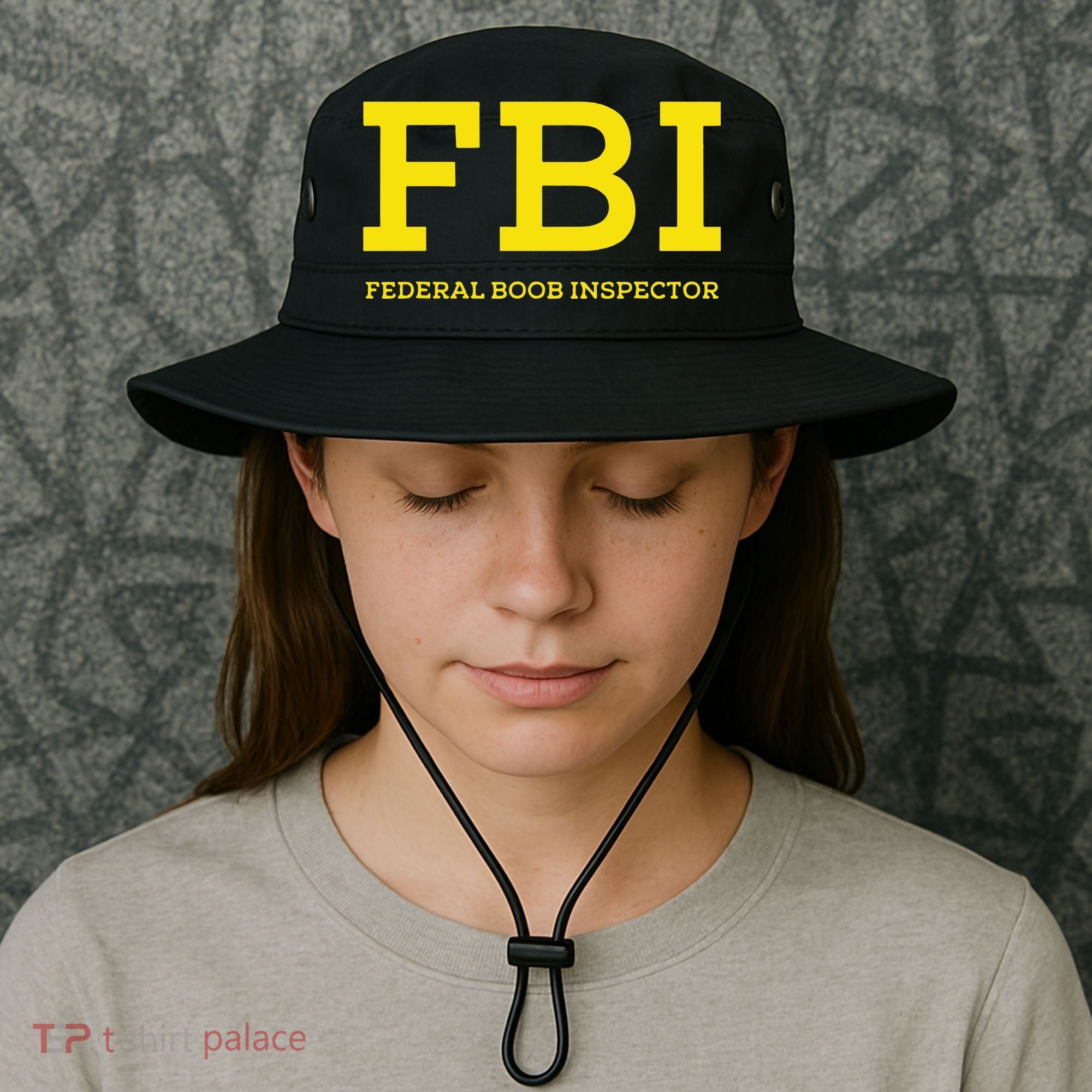 Fbi Federal Boob Inspector Funny Saying Bucket Hat