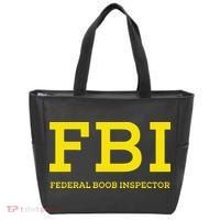 Fbi Federal Boob Inspector Funny Saying Tote Bag thumb 0