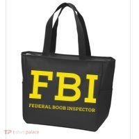 Fbi Federal Boob Inspector Funny Saying Tote Bag thumb 3