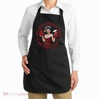 Funny Fueled By Christmas Cheer And Female Rage Patriarchy Apron thumb 2