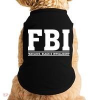 FBI Fabulous Black And Intelligent Doggie Tank thumb 0