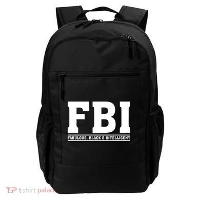 FBI Fabulous Black And Intelligent Backpack