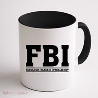 FBI Fabulous Black And Intelligent Coffee Mug thumb 1