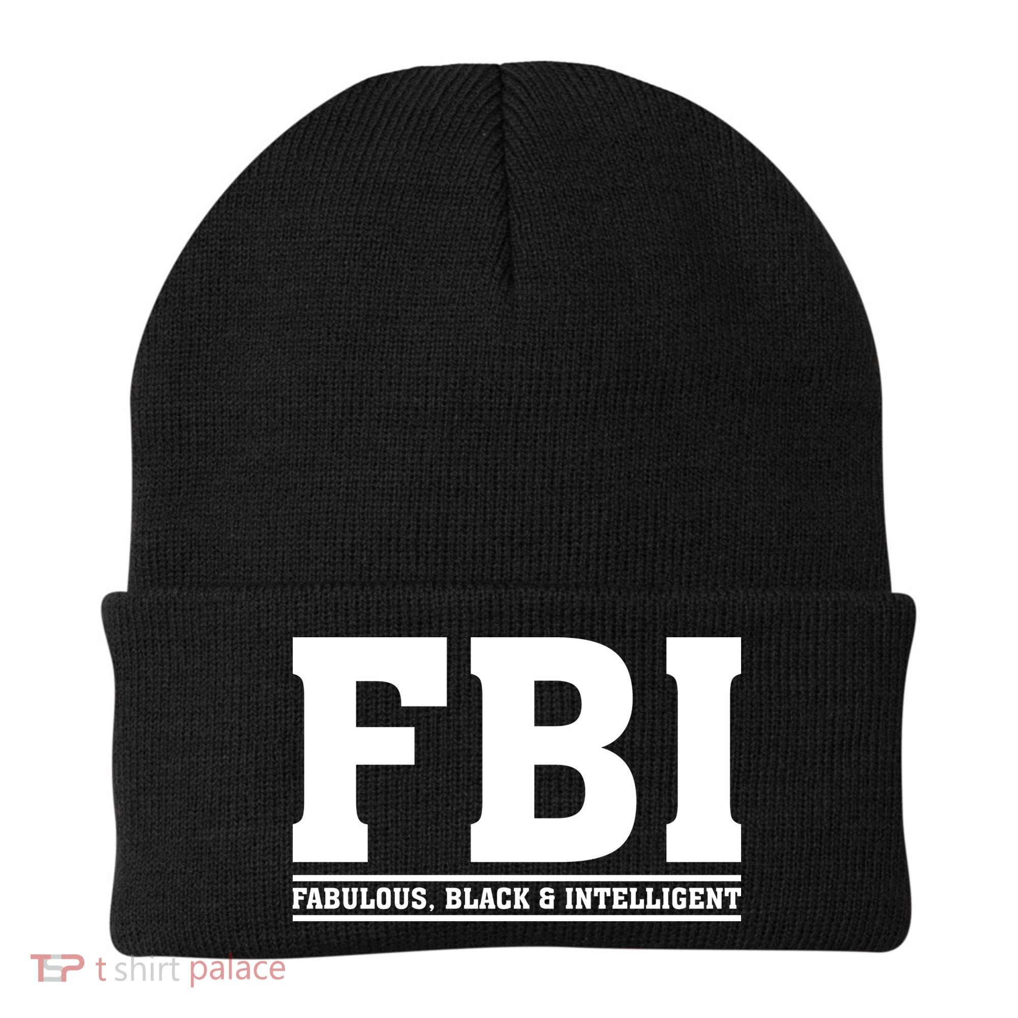 FBI Fabulous Black And Intelligent Beanie