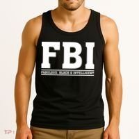 FBI Fabulous Black And Intelligent Tank Top thumb 3