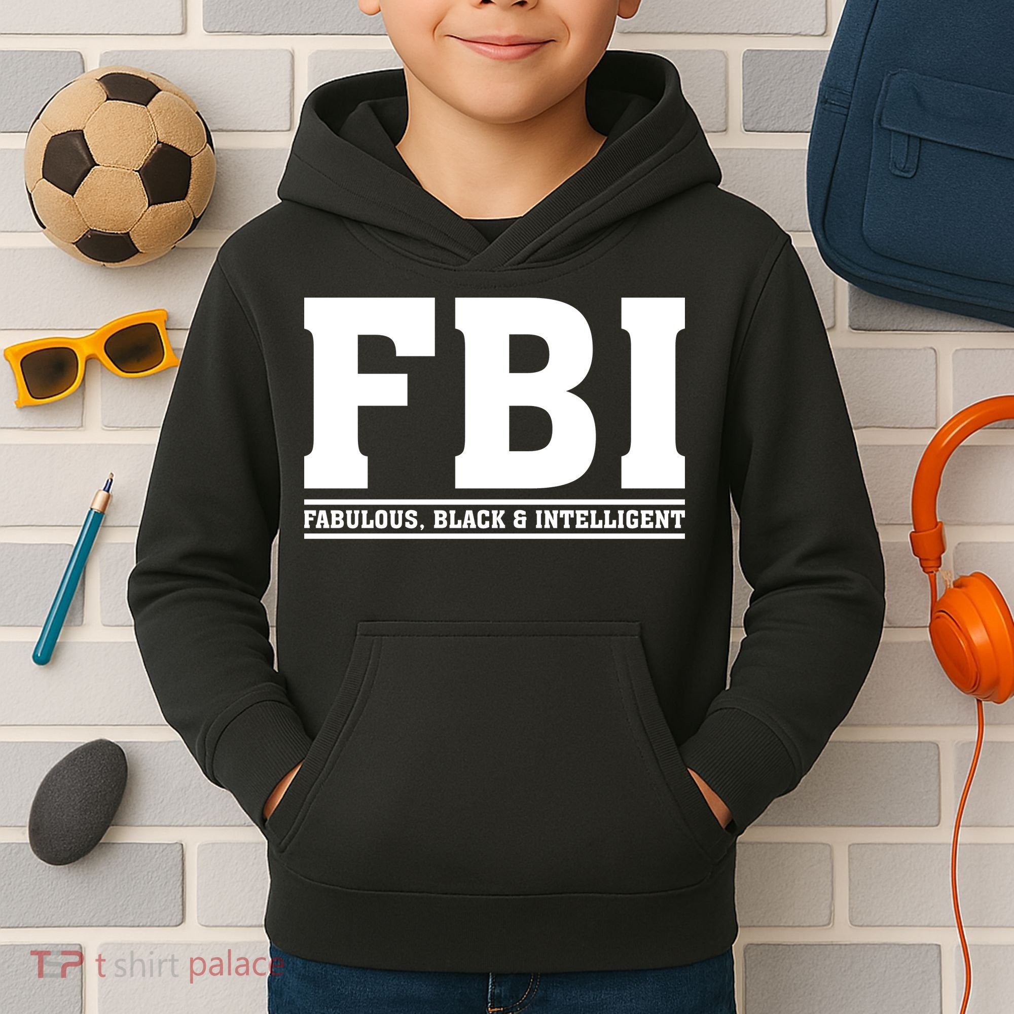 FBI Fabulous Black And Intelligent Kids Hoodie