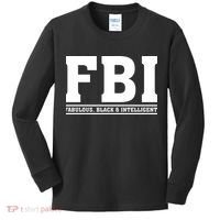 FBI Fabulous Black And Intelligent Kids Long Sleeve Shirt thumb 0