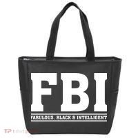 FBI Fabulous Black And Intelligent Tote Bag thumb 0