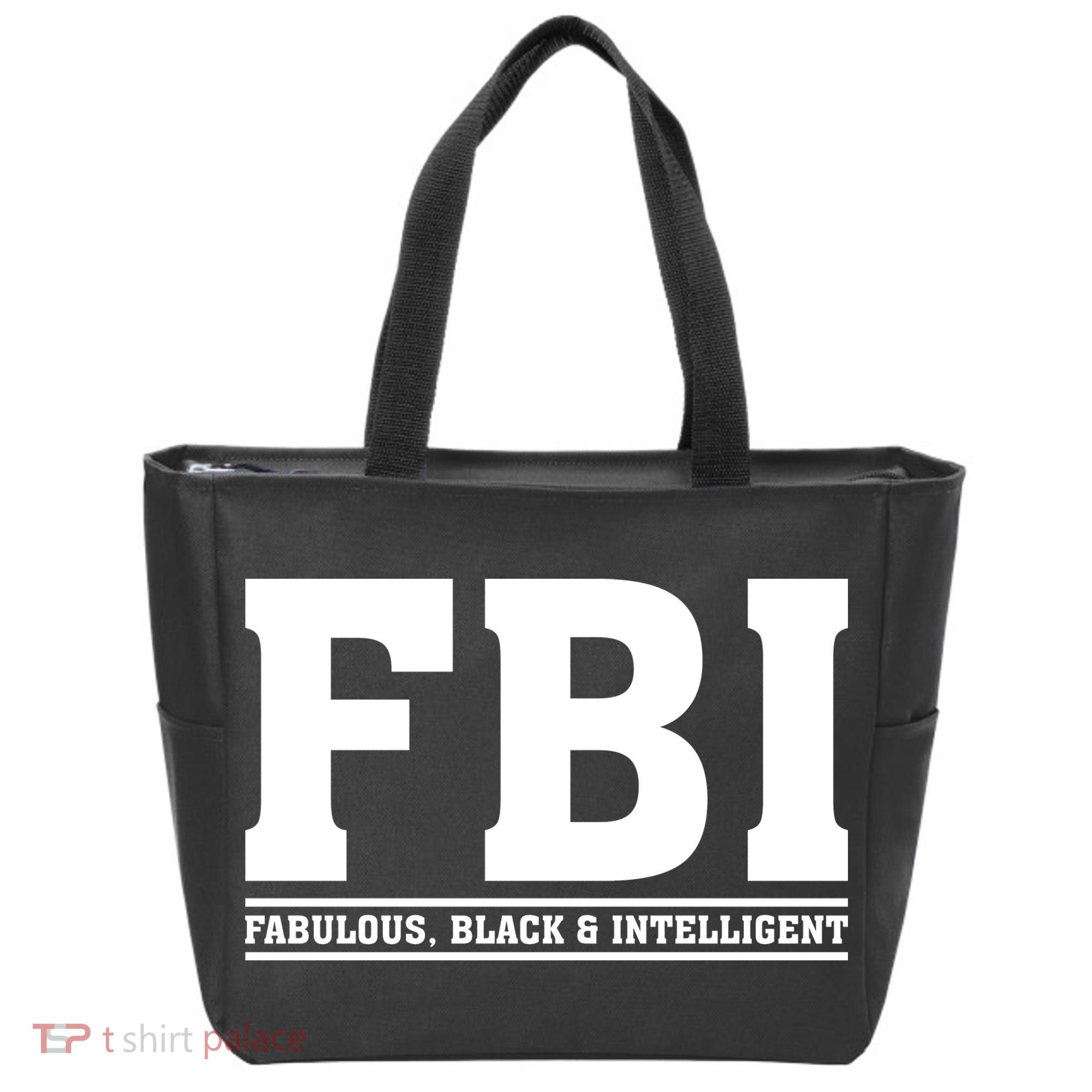 FBI Fabulous Black And Intelligent Tote Bag