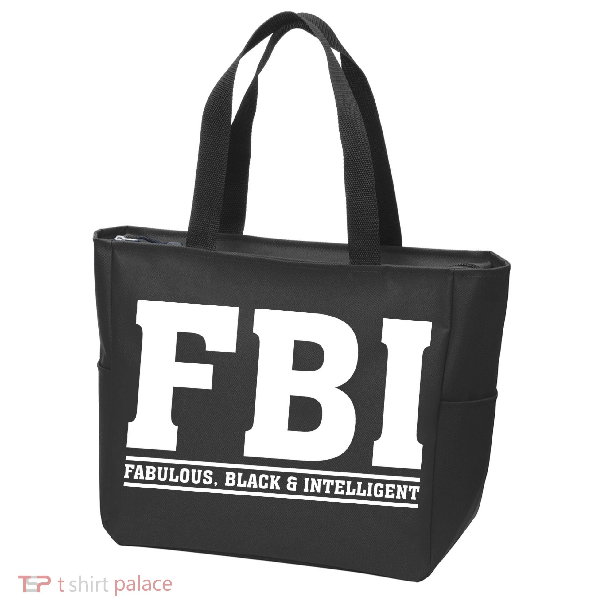 FBI Fabulous Black And Intelligent Tote Bag
