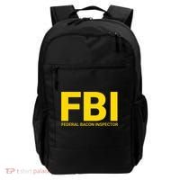 FBI Federal Bacon Inspector Funny Bacon Backpack thumb 0