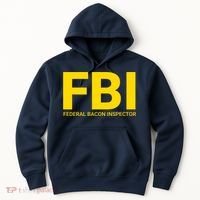 FBI Federal Bacon Inspector Funny Bacon Hoodie thumb 0