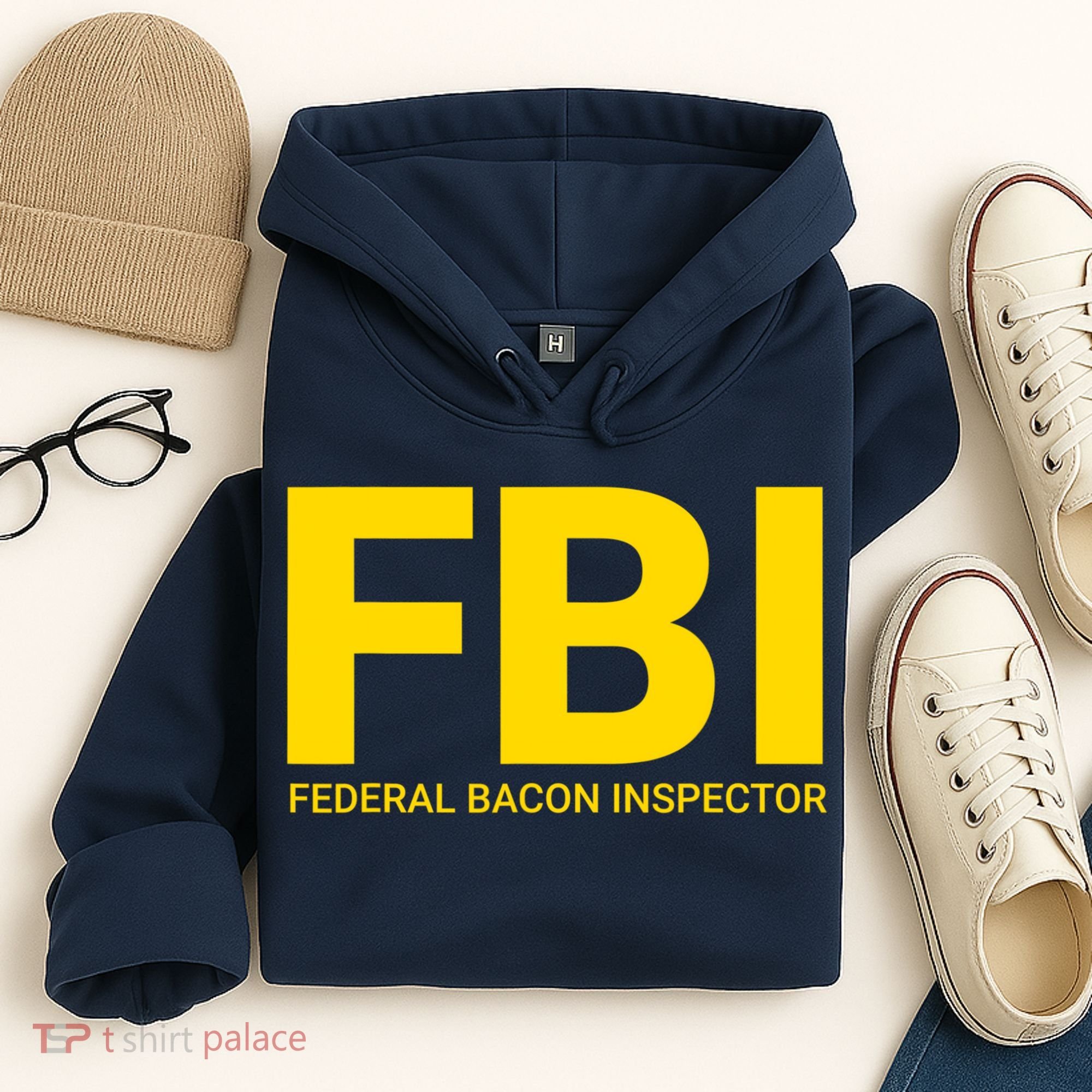 FBI Federal Bacon Inspector Funny Bacon Hoodie