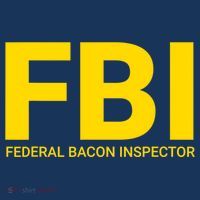 FBI Federal Bacon Inspector Funny Bacon Long Sleeve Shirt thumb 2