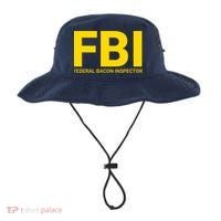 FBI Federal Bacon Inspector Funny Bacon Bucket Hat thumb 0