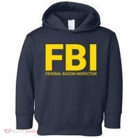 FBI Federal Bacon Inspector Funny Bacon Toddler Hoodie thumb 0
