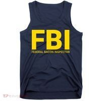 FBI Federal Bacon Inspector Funny Bacon Tank Top thumb 0