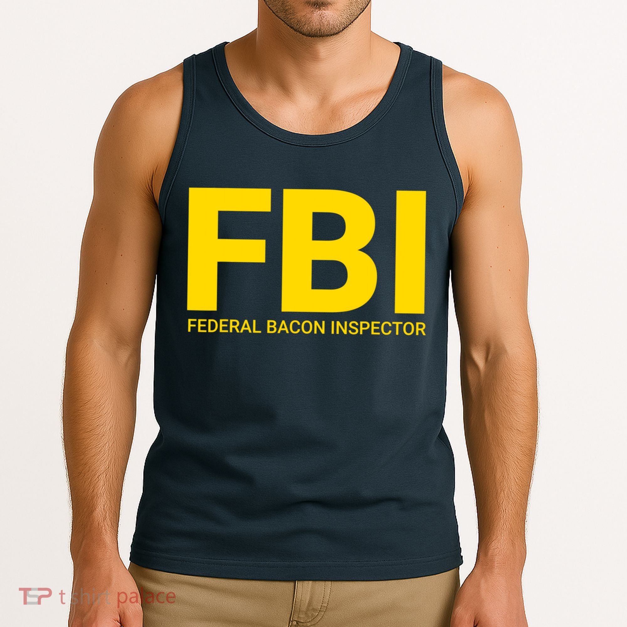FBI Federal Bacon Inspector Funny Bacon Tank Top