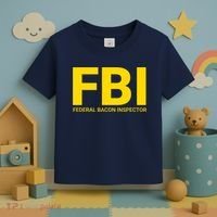 FBI Federal Bacon Inspector Funny Bacon Toddler T-Shirt thumb 3