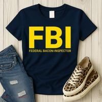 FBI Federal Bacon Inspector Funny Bacon Women's T-Shirt thumb 3
