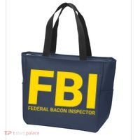 FBI Federal Bacon Inspector Funny Bacon Tote Bag thumb 3