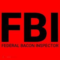 FBI Federal Bacon Inspector Funny Bacon Santa Hat thumb 1