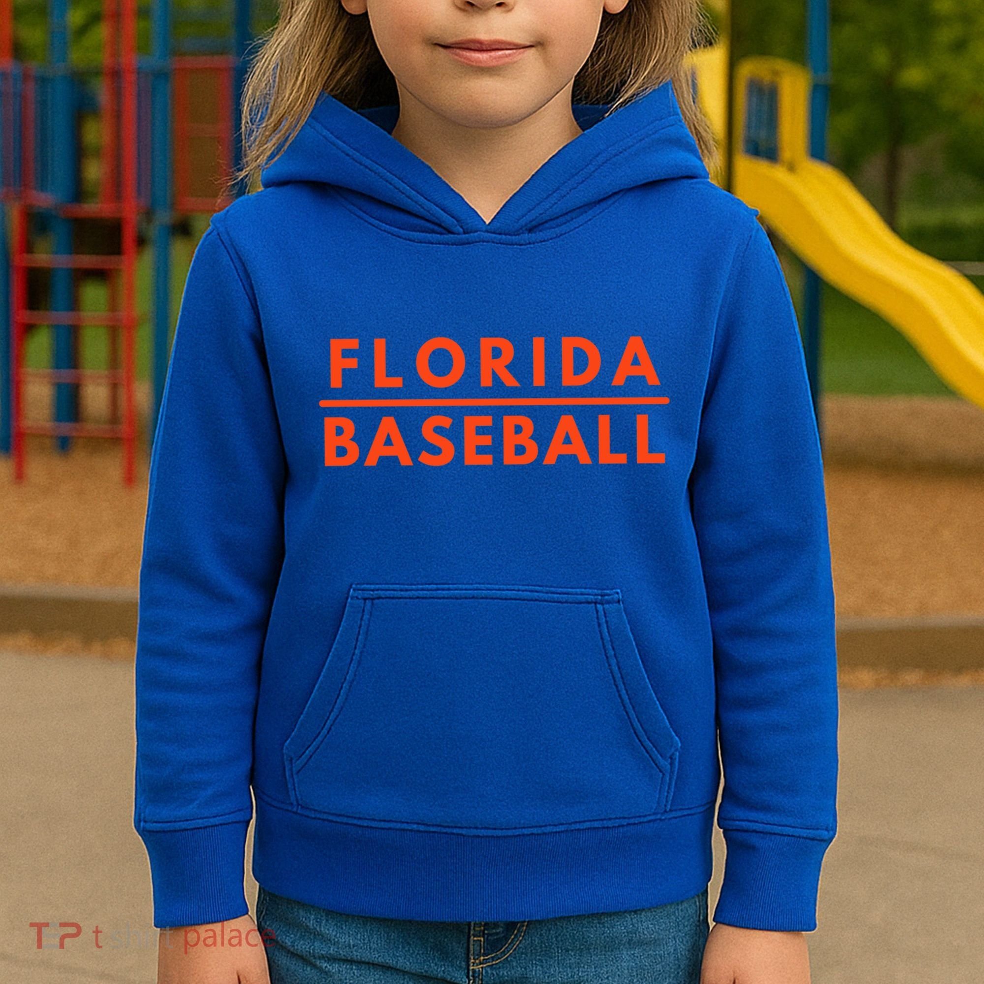 Florida Fl Baseball Fans Gator State Pride Great Gift Kids Hoodie