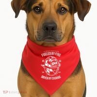 Firefighters Fulled By Fire USA-Made Doggie Bandana thumb 1