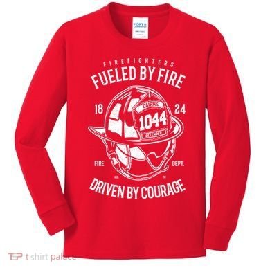 Firefighters Fulled By Fire Kids Long Sleeve Shirt