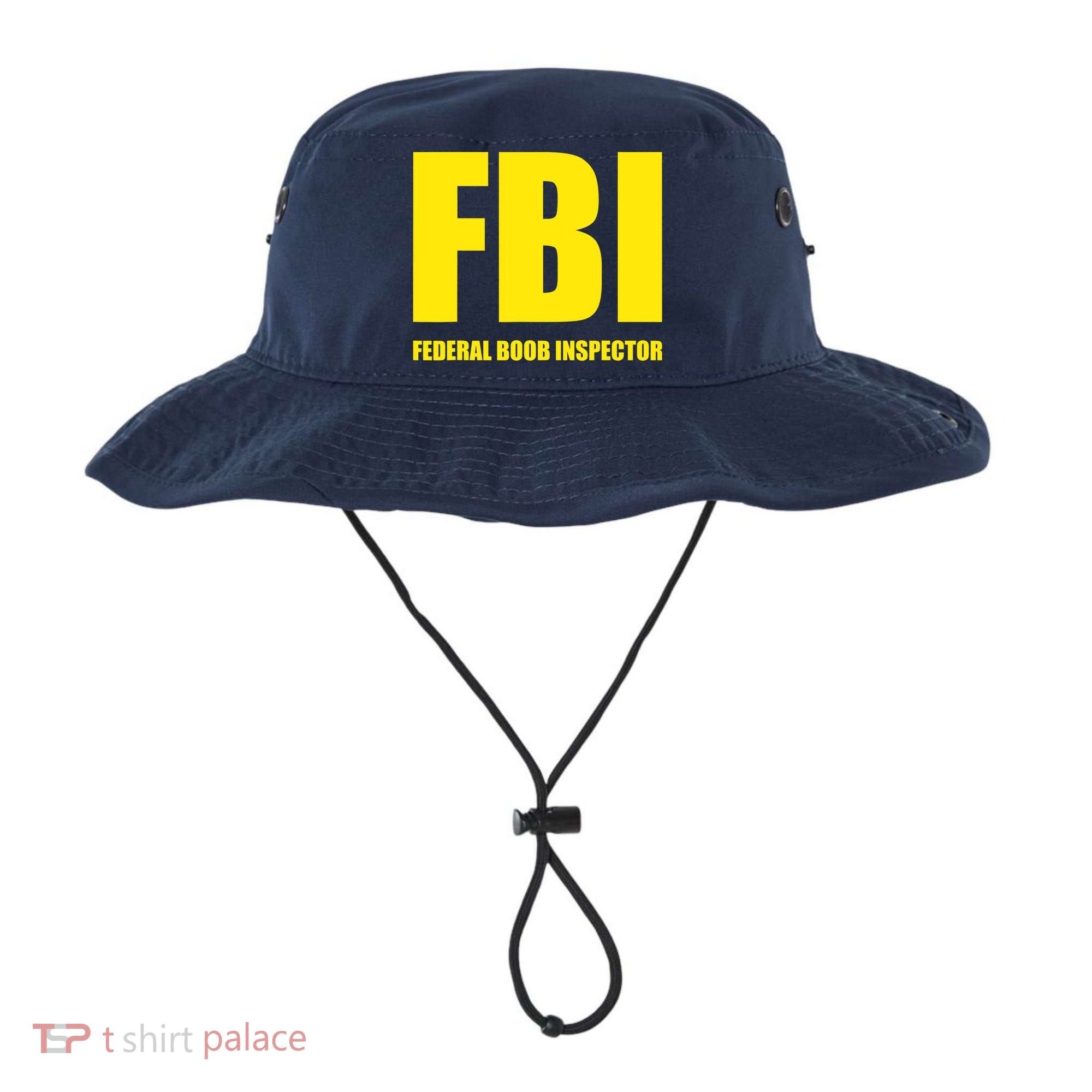 FBI Federal Boob Inspector Funny Saying Dad Joke Bucket Hat