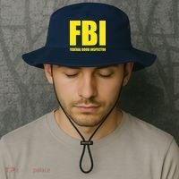 FBI Federal Boob Inspector Funny Saying Dad Joke Bucket Hat thumb 2