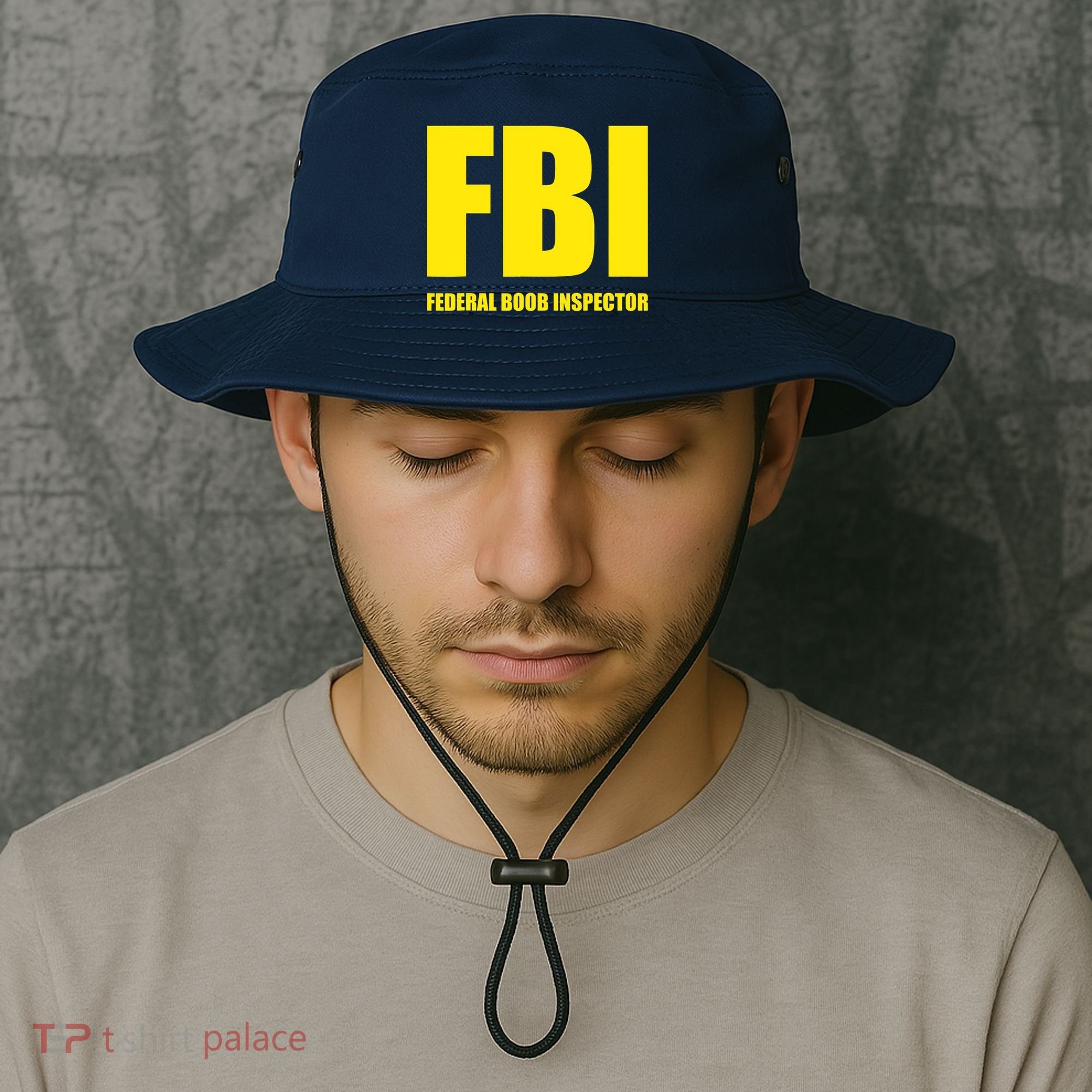 FBI Federal Boob Inspector Funny Saying Dad Joke Bucket Hat
