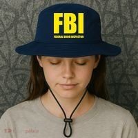 FBI Federal Boob Inspector Funny Saying Dad Joke Bucket Hat thumb 3