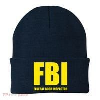 FBI Federal Boob Inspector Funny Saying Dad Joke Beanie thumb 0