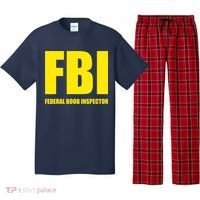 FBI Federal Boob Inspector Funny Saying Dad Joke Pajama Set thumb 0