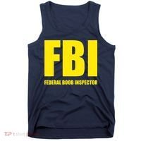 FBI Federal Boob Inspector Funny Saying Dad Joke Tank Top thumb 0