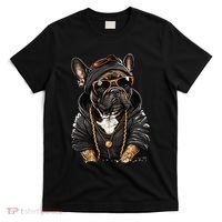 Funny French Bulldog Frenchie Rap Hip Hop R&B T-Shirt thumb 0