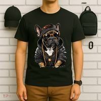 Funny French Bulldog Frenchie Rap Hip Hop R&B T-Shirt thumb 6